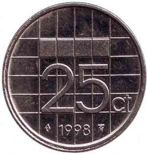 Нідерландські Антіли 25 центів 1990 рік Полтава
