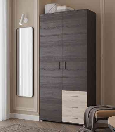 Шкаф прямой с ящиками Эверест Бриз ШП-4 венге + дуб молочный (DTM-2296) Львов