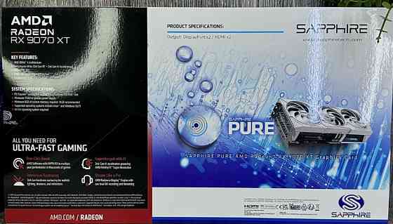 Відеокарта Sapphire Radeon RX 9070 XT PURE 1 шт. NEW! Харків