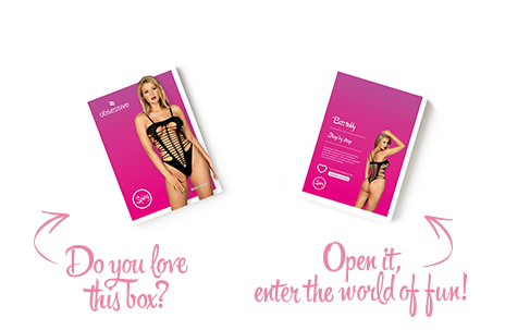 Бодистокинг с поперечными вырезами Obsessive B122 teddy S/M/L, черный Sex Aura Киев - изображение 7