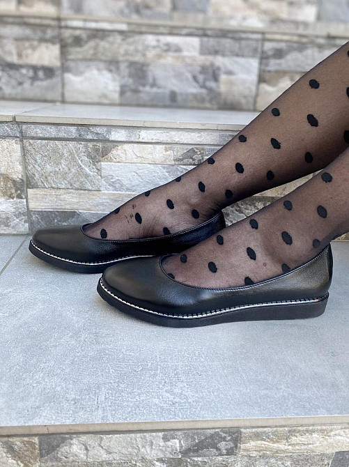 Injers Балетки жіночі INJERS 191 чорні (весна-осінь, шкіра натуральна) (1284) лише 40р. Коломия - фото 8