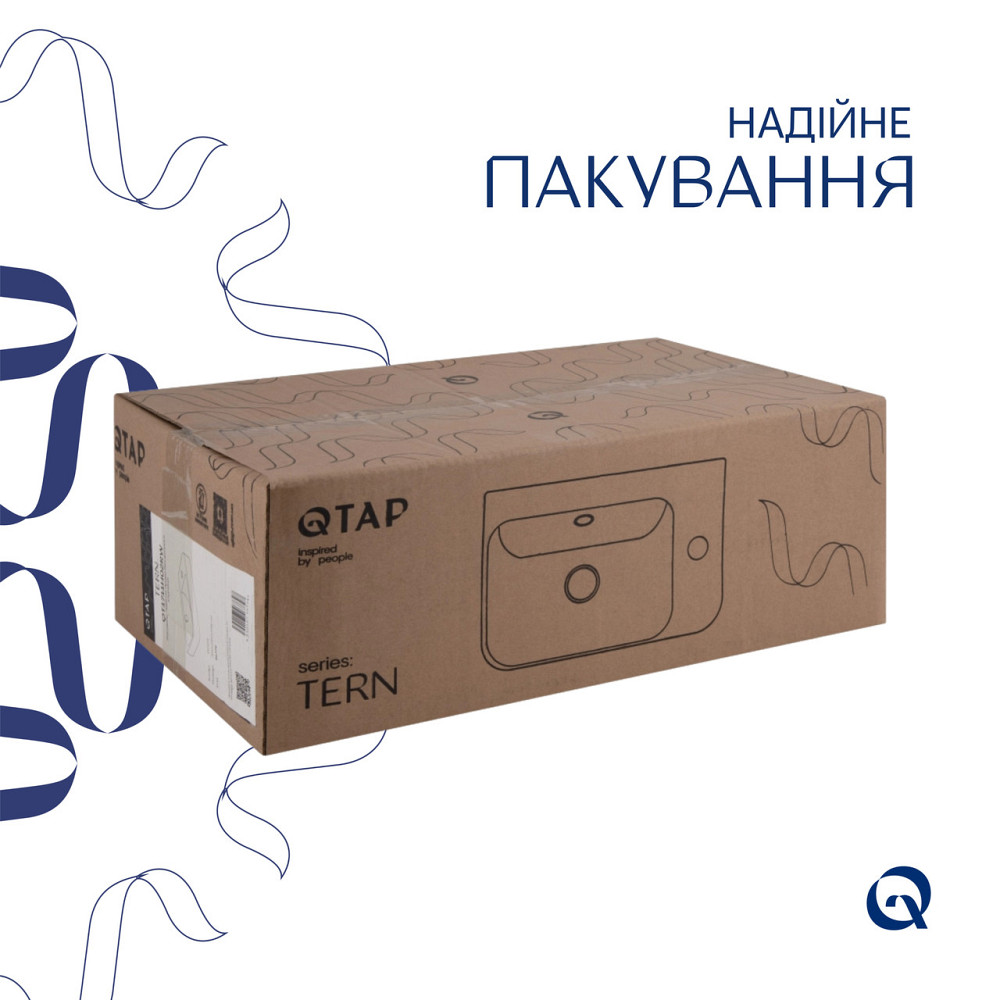 Раковина Qtap Tern 450х250х158 White QT1711H02RW Київ - фото 11