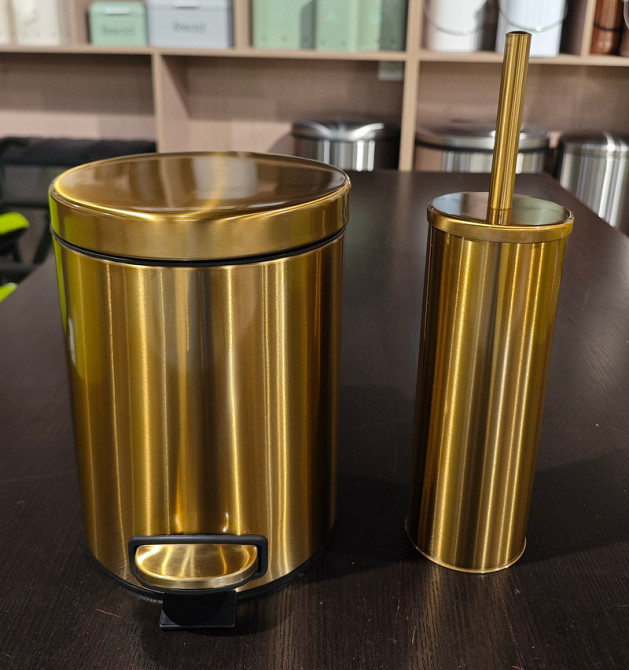 Йоржик для унітазу підлоговий Mixxus Ellipse-TB0202 Brushed Gold (колір матове золото) (MI8401)   ( 21483 ) Харків - фото 2