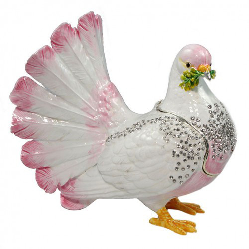 Скринька зі стразами Голуб Київ - фото 1