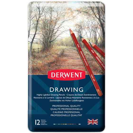 Карандаши для рисунка Drawing 12шт Derwent Киев