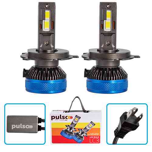 Світлодіодні лампи PULSO LC3-H4-H/L з LED-чіпами 3570 CSP, 9-30V, 2x65W, 13000Lm, 6000K Харків