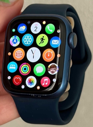 Смарт -Часы Apple Watch Series 7 41mm. 97%акб. Blue Aluminium Case Abyss Blue. Киев - изображение 5