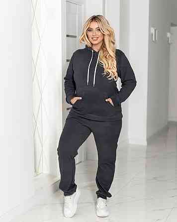 Спортивный флисовый костюм женский 