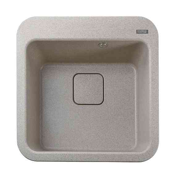 Гранітна мийка Globus Lux BARBORA піщаний 510х510 мм-А0004 Київ