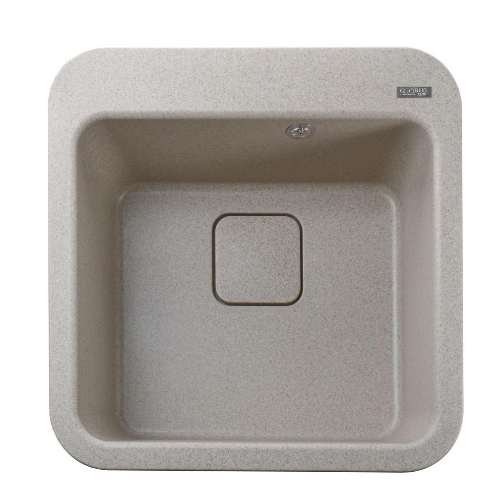 Гранітна мийка Globus Lux BARBORA піщаний 510х510 мм-А0004 Київ - фото 1