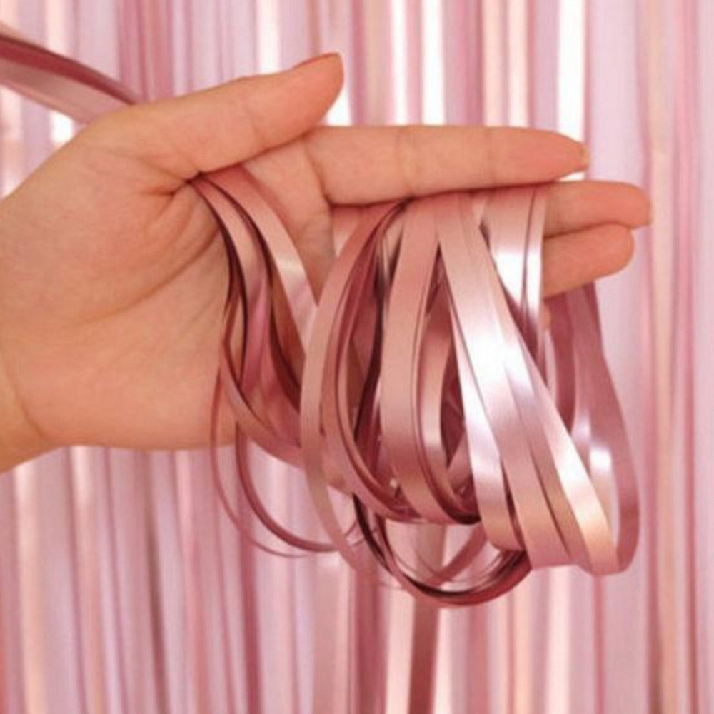 Штора фотозона розовое золото сатин 200*100 Киев - изображение 1