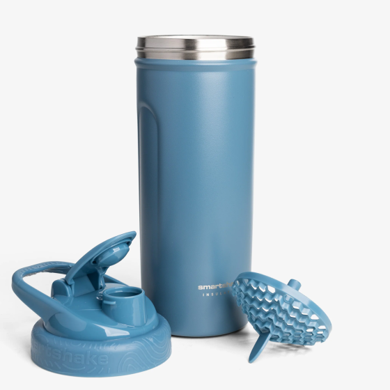 Шейкер спортивний SmartShake металевий Insulated Steel 750ml Blue Кам'янське