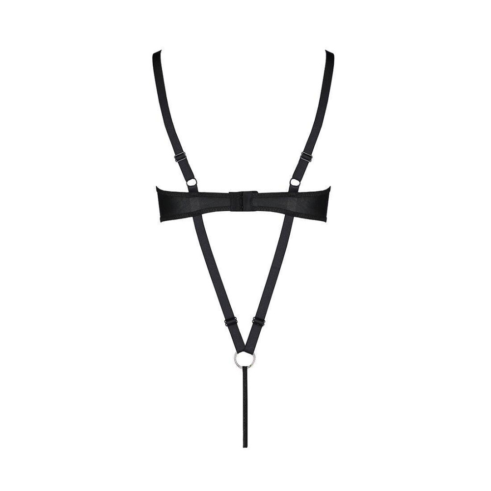 Боді з екошкіри Passion CELINE BODY XXL/XXXL, black, з доступом, відкритий Sex Aura Київ - фото 6
