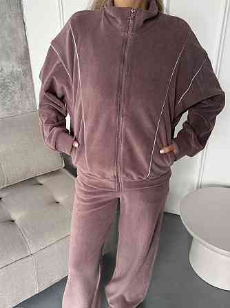 Стильный женский теплый флисовый костюм двойка Мокко, 42/44 Одесса