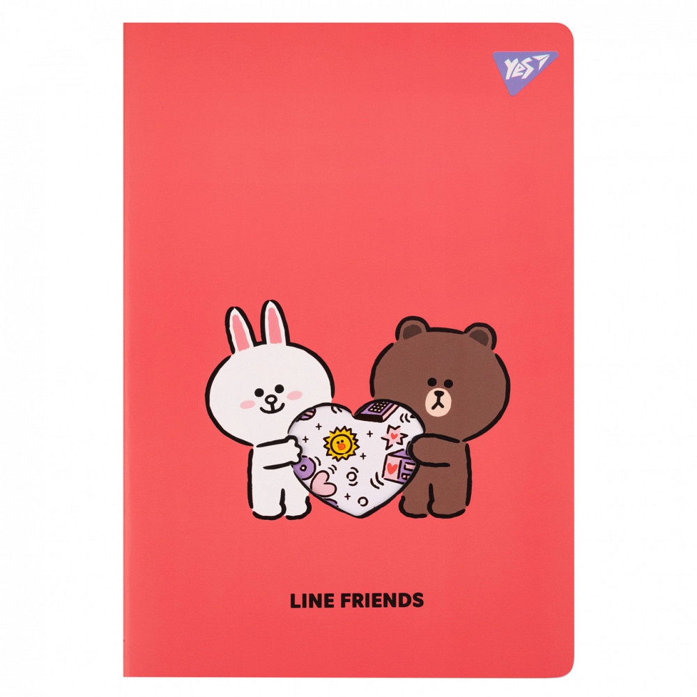 Книга канцелярська A4/40 арк."Yes""Line Friends" # офсет, м'яка обкл. з висічкою, 681843, шт Київ - фото 1