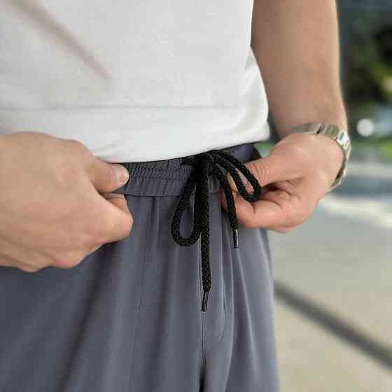 Чоловічі легкі джогери із софту антрацит Pobedov Weekend Київ