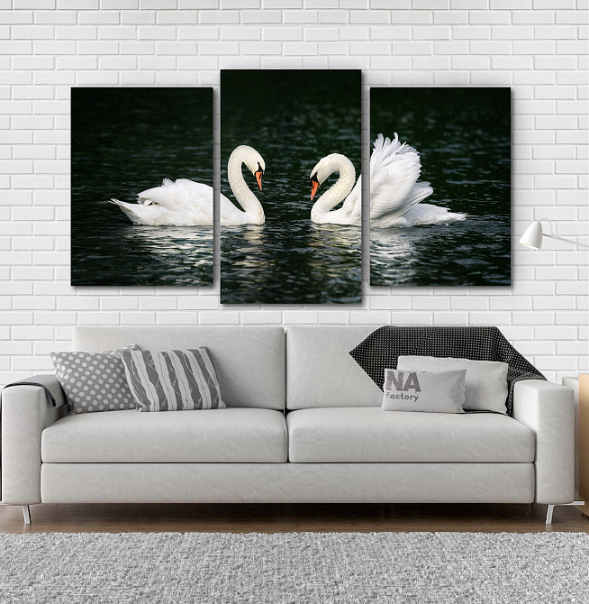 Модульная картина Лебеди Art-182_3 Киев - изображение 2
