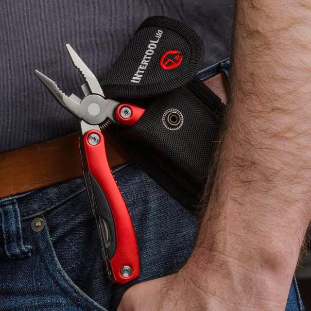 Мультиінструмент INTERTOOL HT-0541 160 мм, 12 в 1, чохол - багатофункціональний мультитул з чохлом Львів - фото 8