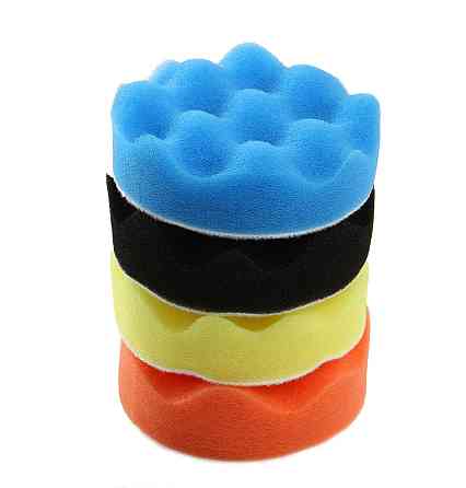 Набір губок для полірування автомобіля 11 шт. 80 мм різної жорсткості Mar-Pol (M07916) Нововолинськ