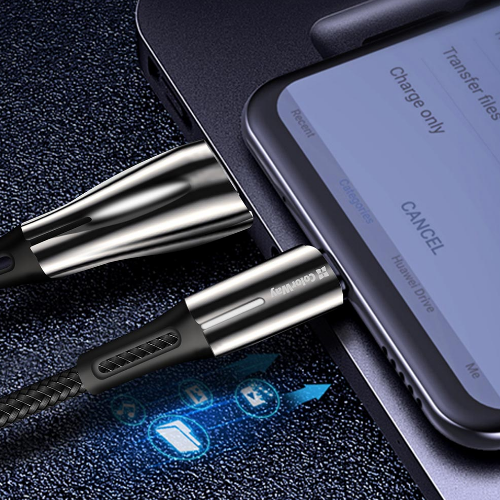 Кабель USB MicroUSB ColorWay CW-CBUM035-BK 2,4A плетений шнур 1м чорний Житомир