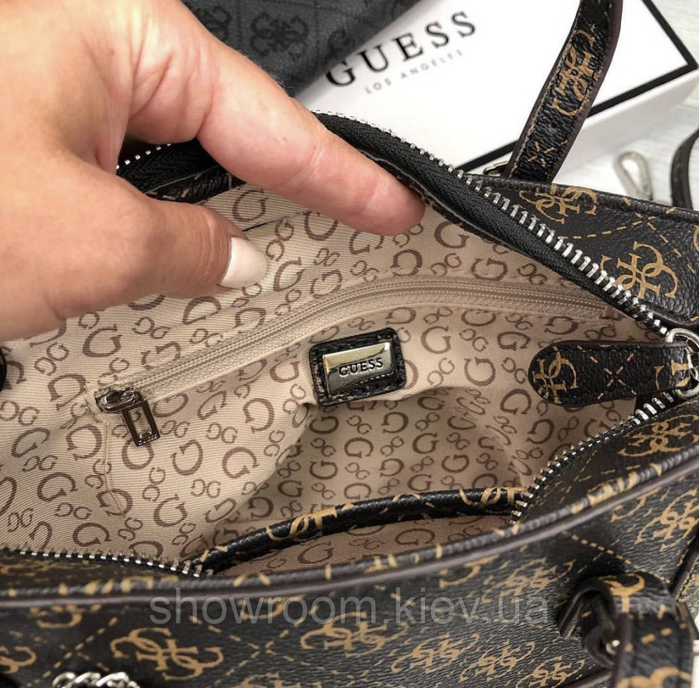 Женская сумка Guess (814) brown Киев - изображение 5