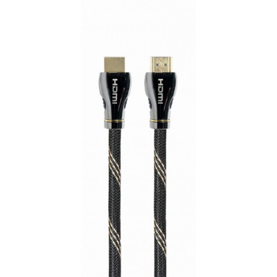 Кабель мультимедийный HDMI M to HDMI M 1.0m V2.1 Premium Cablexpert (CCBP-HDMI8K-1M) Винница - изображение 1