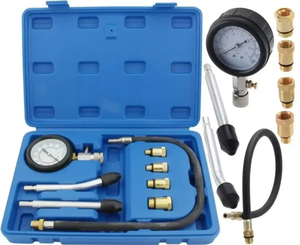 Набір для перевірки компресії бензинових двигунів ALFA  тестер компресії для бензинових моторів для автосервісу у кейсі Львів - фото 3