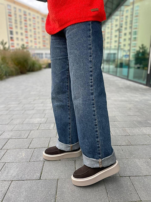 Лоферы женские GREMMY шоколадные натуральная замша высота подошвы 3/4 см высота пятки 8 см разм Коломия - фото 8