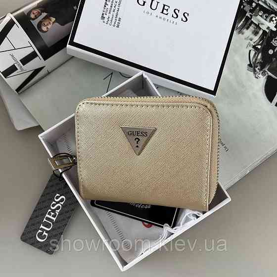 Жіночий маленький гаманець Guess (1211-1) gold Київ