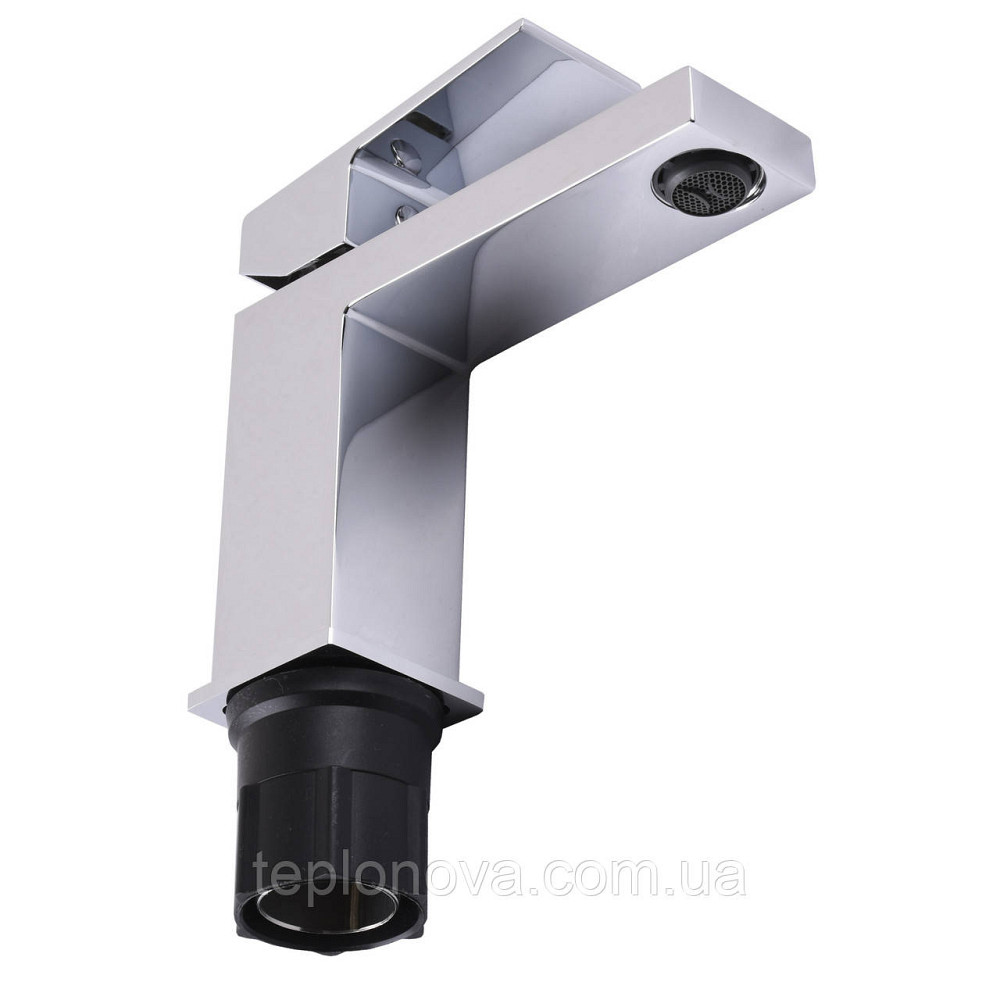 Змішувач для умивальника TOPAZ ODISS TO 18401-H61B Квадро cartridge D35, шланги 45 см Чернівці - фото 5