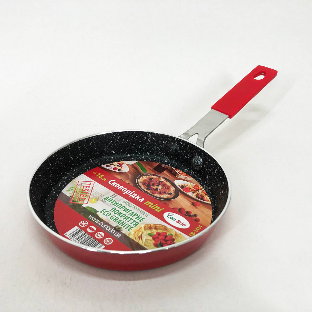 Нова алюмінієва сковорода Con, Сковорода якісна зручна на кухню з алюмінієвим шаром KU-66 Івано-Франківськ - фото 6