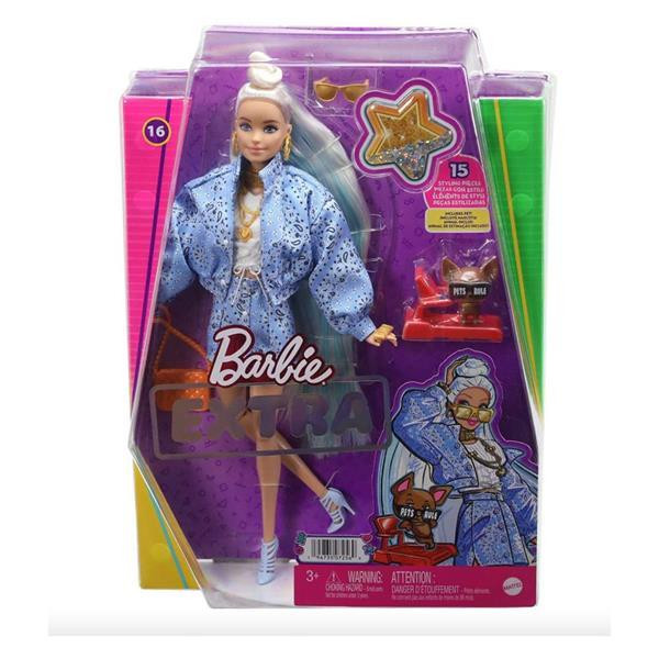 Лялька Barbie Екстра Блондинка з пучком на розпущеному волоссі 29 см (HHN08) Харків - фото 5
