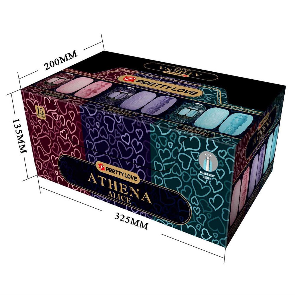 Набор из 15 шт мастурбаторов Pretty Love - Athena ALICE, BM-00900T100H Sex Aura Киев - изображение 8