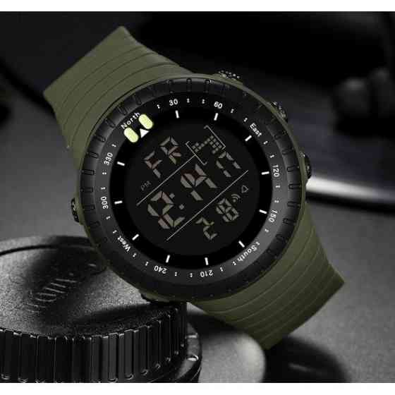 Водостойкие тактические кварцевые часы Sanda Bike Green Киев