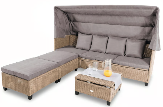 Комплект садових меблів Di Volio Luca бежево-сірий Київ