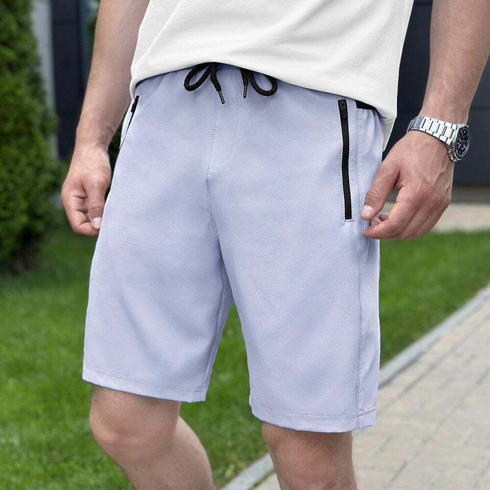 Чоловічі шорти прямого крою сірі Pobedov Vil'nyy Київ - фото 1