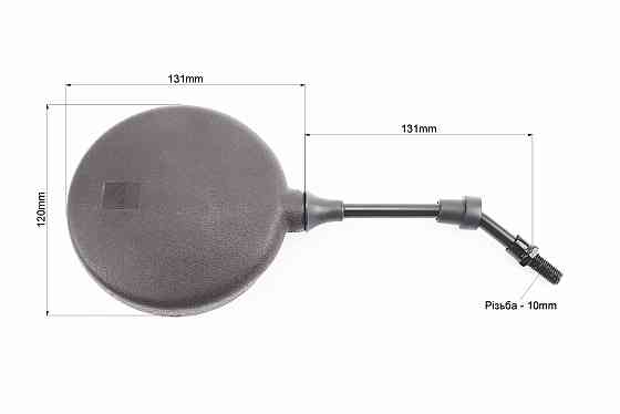 Дзеркала к-кт Круглі-чорні "МОТО", м10 Киев