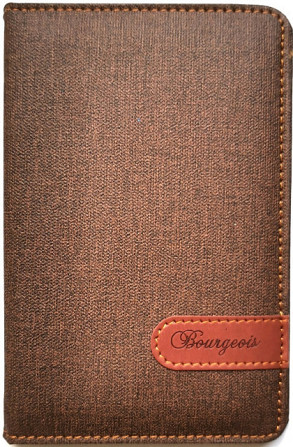 Блокнот А6/80 арк. "Bourgeois" чисті аркуші, шкірзам обкл., 9285, шт Київ - фото 1