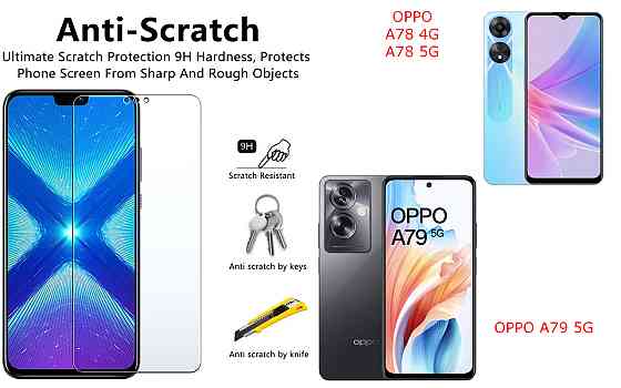 Защитное стекло NeoGlass для OPPO A78 4G, A78 5G, OPPO A79 5G – ультрапрозрачное и устойчивое Киев