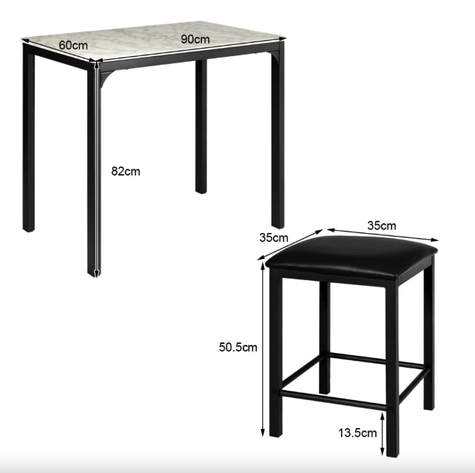 Набор барный стол с табуретами в современном стиле для обеденной зоны Venni Киев - изображение 3