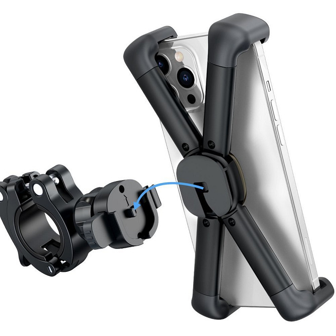Вело-мото тримач для смартфона Baseus Quick to take cycling Holder SUQX-01 (Чорний) Миколаїв - фото 4