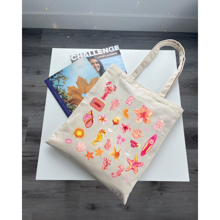 Екошопер BookOpt BK4104 Beach Vibes бежевий Київ - фото 9