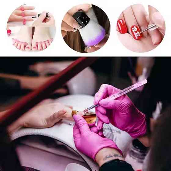 Набор кистей для маникюра и педикюра профессиональный набор для нейл-арта 15 шт. Каменец-Подольский