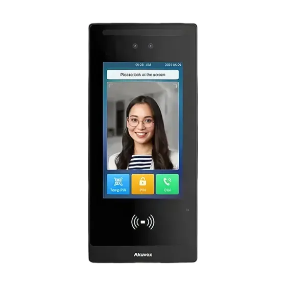 IP-відеопанель багатоабонентська 2Mp Akuvox E18C з екраном 7