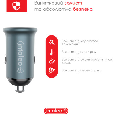 Зарядний пристрій Intaleo CCG482 (2USB4,8A) (1283126521553) Вінниця - фото 5