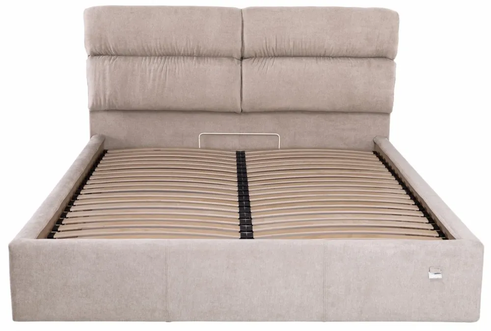 Ліжко Двоспальне Oxford Comfort 160 х 200 см Місті Mocco З підйомним механізмом та нішою для білизни Мокко Київ - фото 1