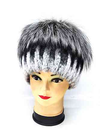 Шапка меховая женская Шиншиловый Моргана Серый Харьков