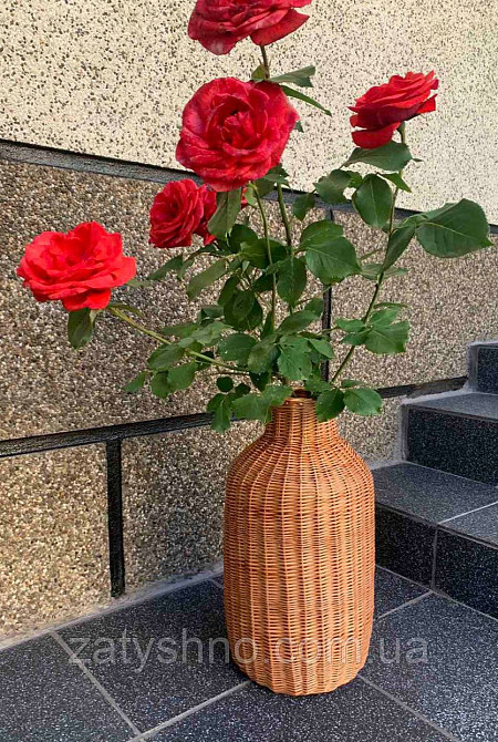 Ваза плетена з лози Київ - фото 4