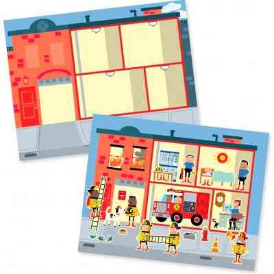 Набор для творчества Melissa&Doug Набор многоразовых наклеек Мой город (MD19114) Винница