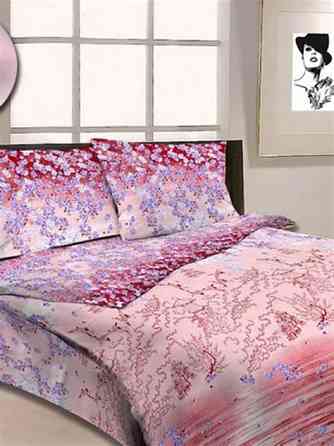 Ecotton Комплект постільної білизни Ecotton Євро 210х220 см Сакура рожева Коломия